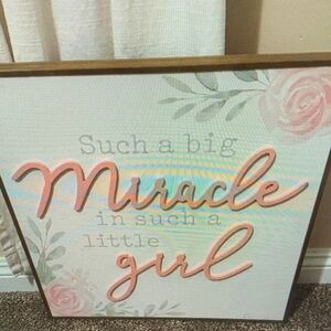 The Spring Shop Pink and White Miracle Wall Art